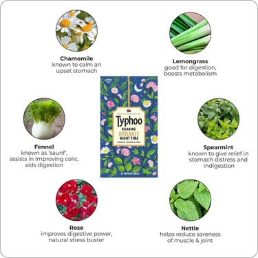 TYPHOO-Relaxing Organic Night Time Tea-20 Tea Bags